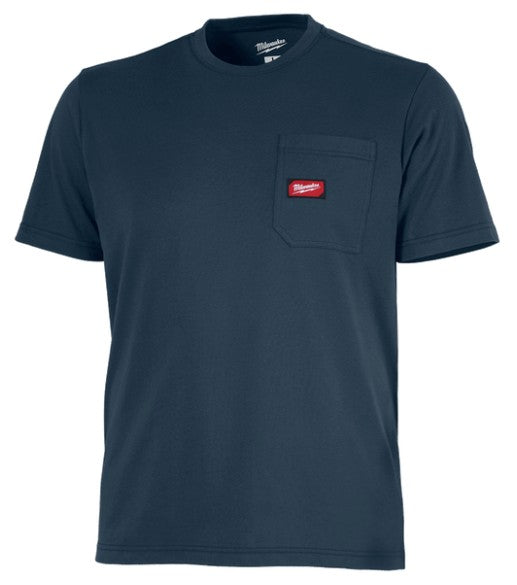 POLERA TRABAJO AZUL FREEFLEX MANGA CORTA TALLA XL MILWAUKEE