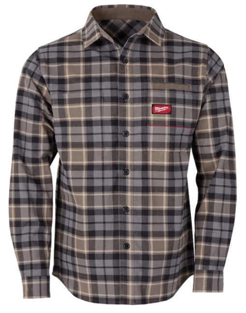 CAMISA FRANELA GRIDIRON GRIS TALLA XL MILWAUKEE