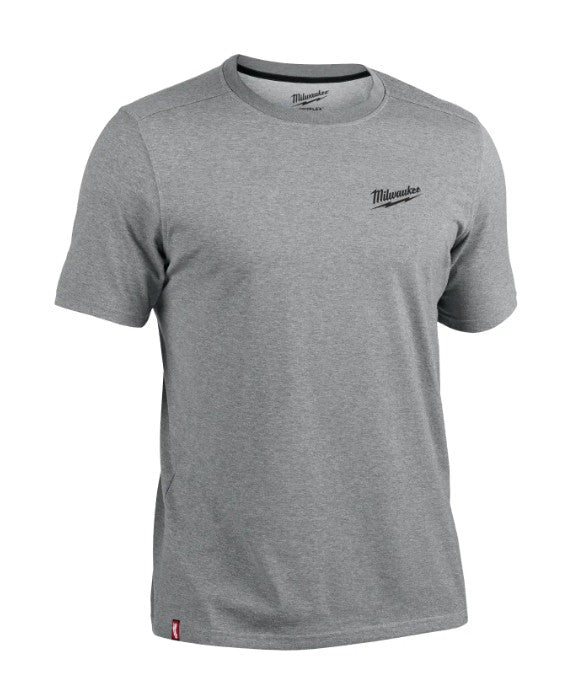 POLERA TRABAJO GRIS FREEFLEX MANGA CORTA TALLA L MILWAUKEE