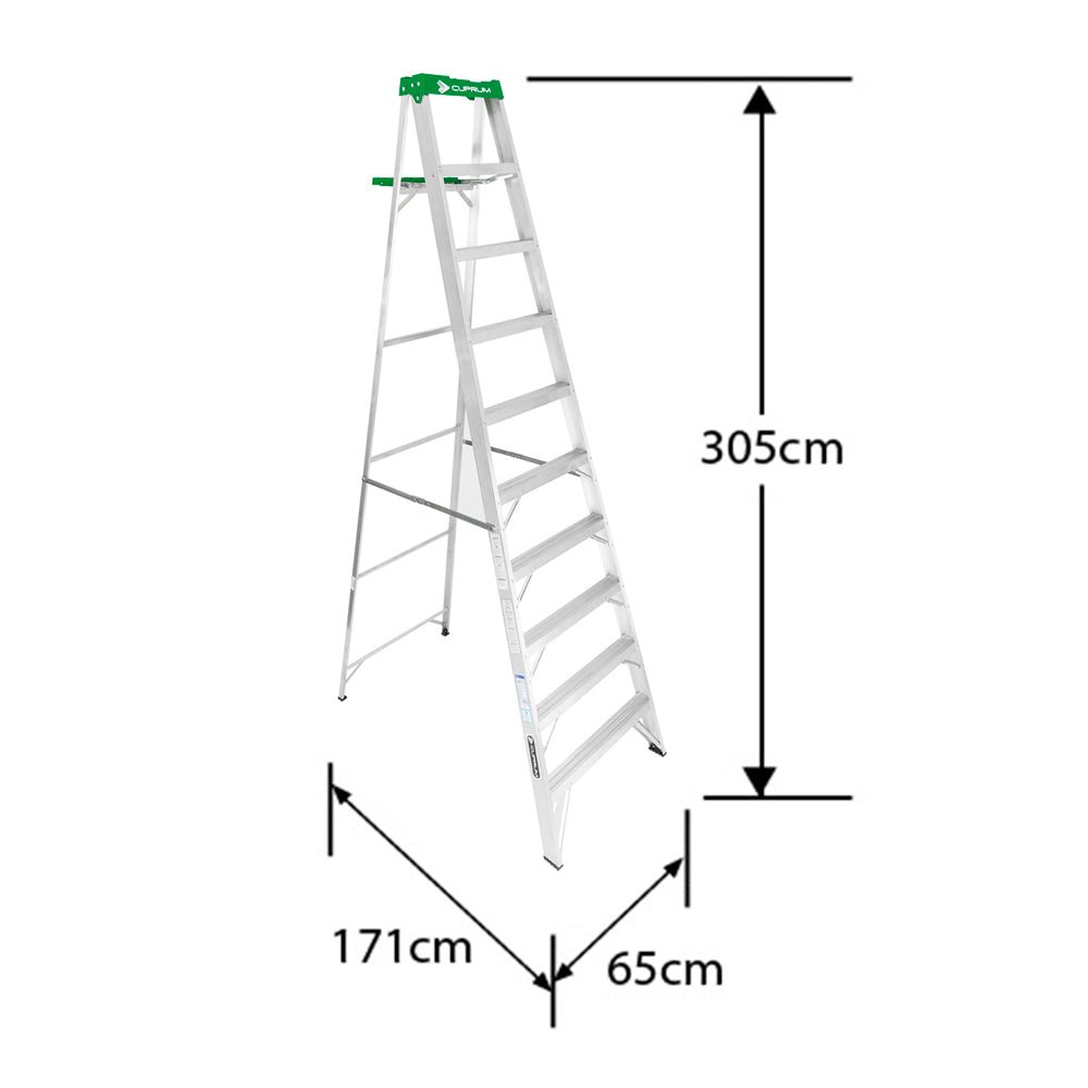 ESCALERA ALUMINIO TIJERA 10 PELDA OS CUPRUM