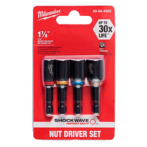 SET DE 4 ADAPTADORES MAGNETICOS 1/4 MILWAUKEE 49-66-4562