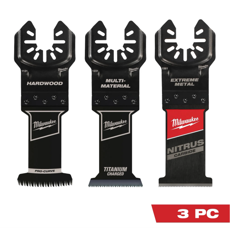 KIT HOJAS MULTIHERRAMIENTA 3 PCS MILWAUKEE 49-10-9001