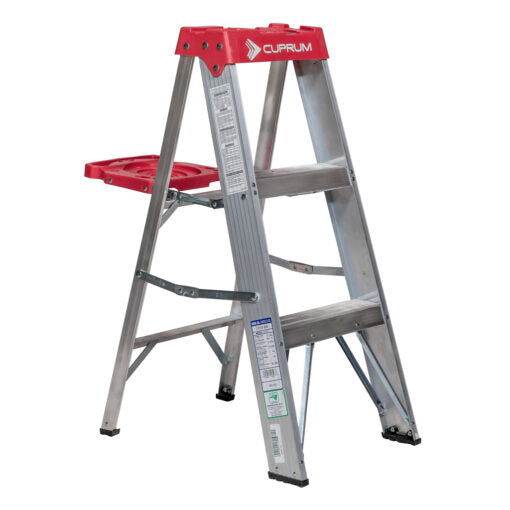 ESCALERA ALUMINIO TIJERA 3 PELDA OS 0.91 MTS 150 KG CUPRUM