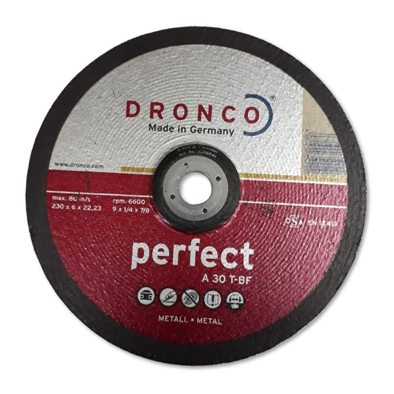 DISCO DESBASTAR  METAL DRONCO   9"  X 1/4" (OF)