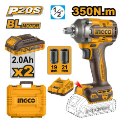 LLAVE IMPACTO INGCO INALAMBRICA 1/2