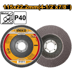 DISCO TRASLAPADO INGCO GRANO 40  115MM # FD11540