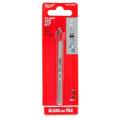 BROCA PARA VIDRIO Y AZULEJOS 3/8 PUNTA FLECHA MILWAUKEE