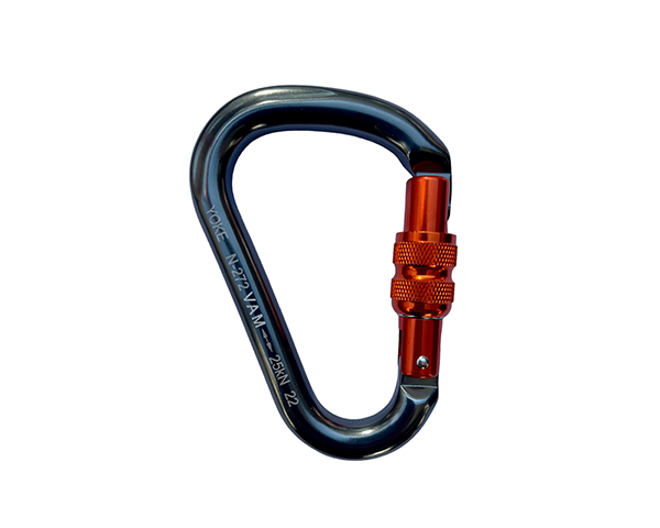 Mosquetón Carabinero Aluminio Seguro Rosca