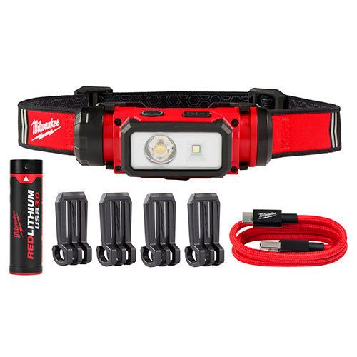 LAMPARA DE CASCO CARGA USB LED MILWAUKEE 2163-21