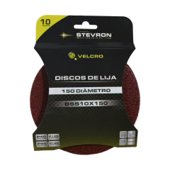 LIJA STEVRON PARA LIJADORA ROTORBITAL 150 MM/6