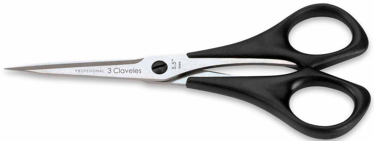 TIJERA TRES CLAVELES #   111 - 5,5"   RECTA BORDAR(OF)