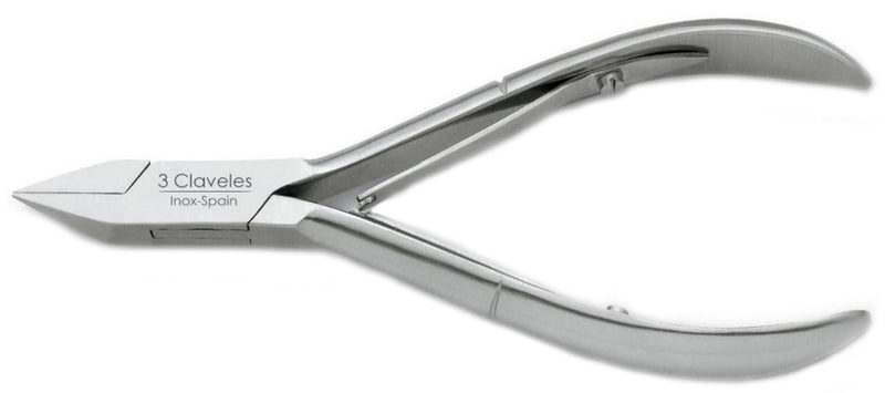 CORTA-UÑAS TRES CLAVELES  # 12144  - 13 CMS CORTE PLANO