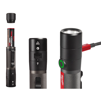 LINTERNA RECARGABLE COMPACTA 800 LUMEN REDLITHIUM (2160-21) MILWAUKEE
