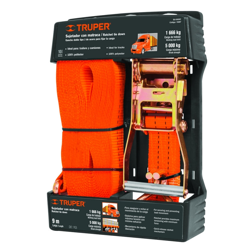 ESLINGA TRUPER 9 MT X 2" CARGA MAXIMA 5.000 KG. # SU-5000C (19287)