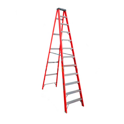 ESCALERA FIBRA VIDRIO TIJERA 12 PELDA OS 225KG CUPRUM