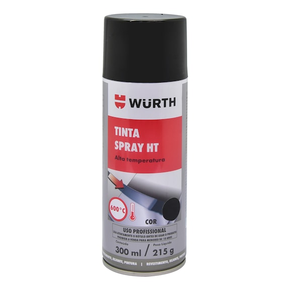 PINTURA EN SPRAY 600° NEGRO MATE - WURTH