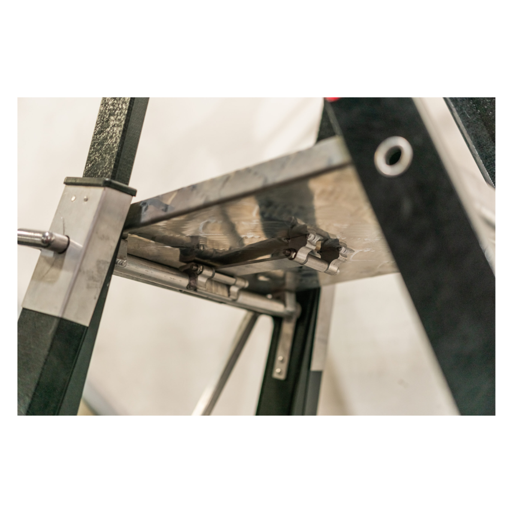 Escalera Telescópica Industrial con Jaula 5 a 9 peldaños Fibra de Vidrio SafeSmart