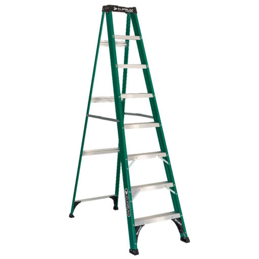 ESCALERA FIBRA VIDRIO TIJERA 8 PELDA OS 2.47 MTS 175 KG CUPRUM