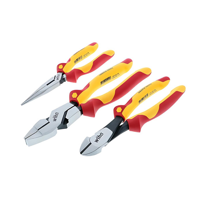 Set de alicates industriales aislados 1000V 3 piezas Wiha