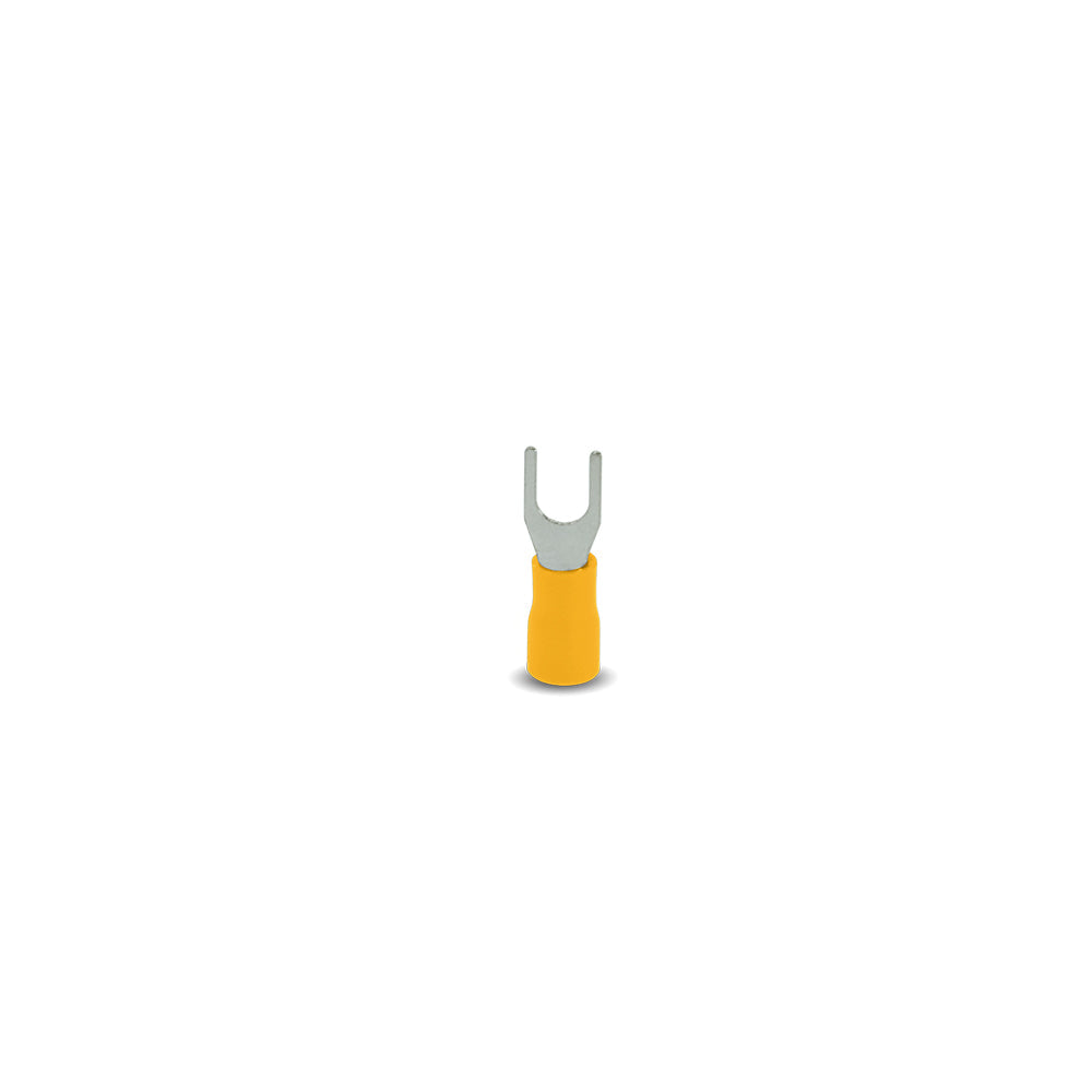 TERMINAL HORQUILLA AMARILLO 10-12AWG 4.3MM BOLSA 50 UNIDADES