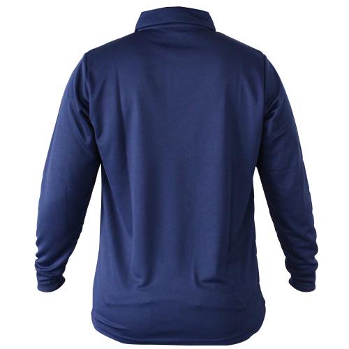 POLERA COOLDRY QUEBEC MANGA LARGA AZUL M