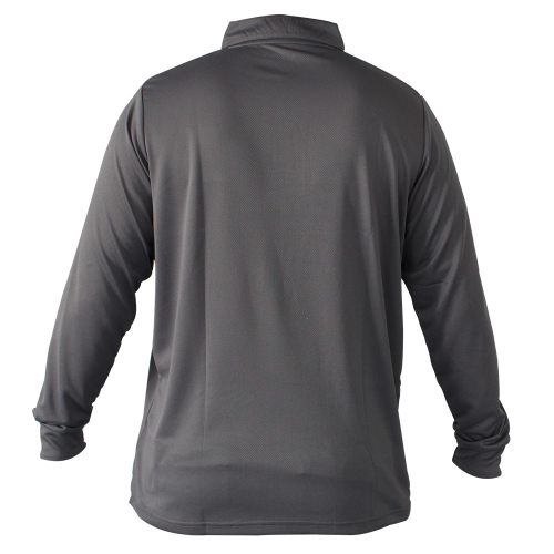 POLERA COOLDRY QUEBEC MANGA LARGA GRIS L