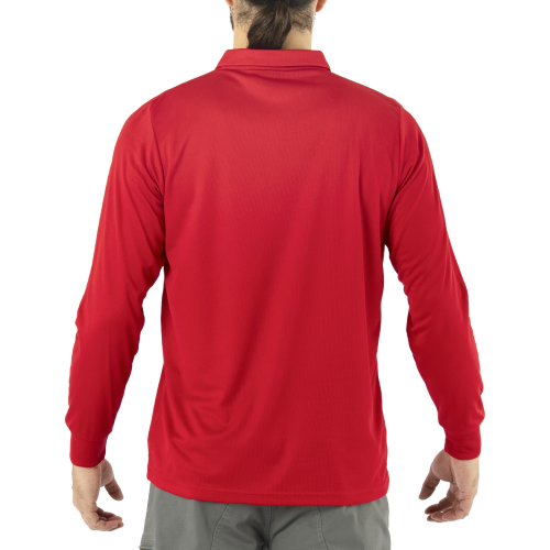 POLERA COOLDRY QUEBEC MANGA LARGA ROJA XXXL