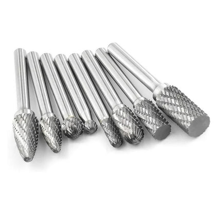 FRESAS ROTATIVAS TRUPER 1/4" CARBURO TUNGSTENO JGO.6 PZAS #JLR-6 (103503)