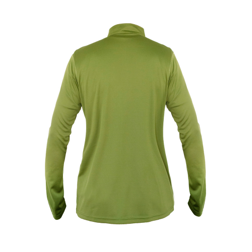 POLERA QUEBEC HALF-ZIP MUJER VERDE OLIVA L
