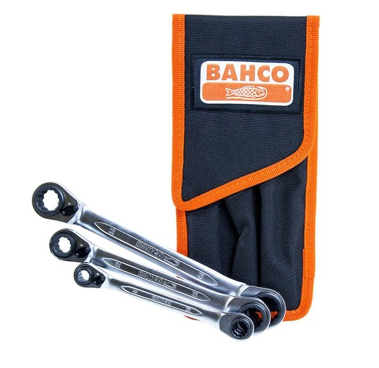 Juego Llaves Corona Chicharra 8 a 19mm 3 Piezas BAHCO