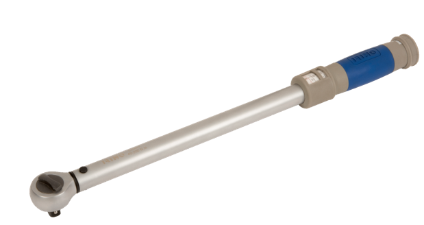 Llave de Torque Dinamometrica cuadrante 1/2 25 a 125 NM lectura doble Nm y Lb-Ft