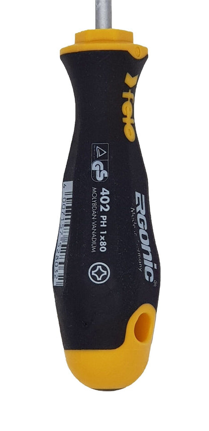 Destornillador cruz PH1x80mm Felo