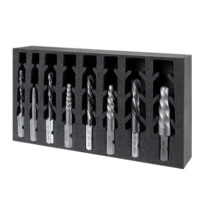 Broca piloto y extractor de pernos ETOP2 Set 12 pcs