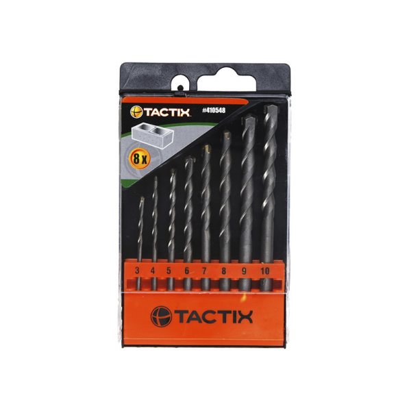 JGO. BROCAS CONCRETO 8 PZAS. TACTIX # 410548