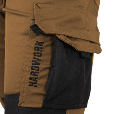 PANTALON CARGO HW DAKOTA SPANDEX TABACO L