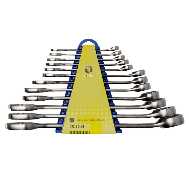juego de 12 llaves combinadas con soporte(25-12-H) IRIMO