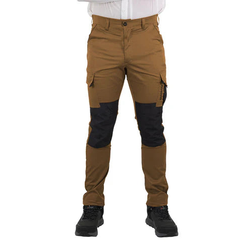 PANTALON CARGO HW DAKOTA SPANDEX TABACO S