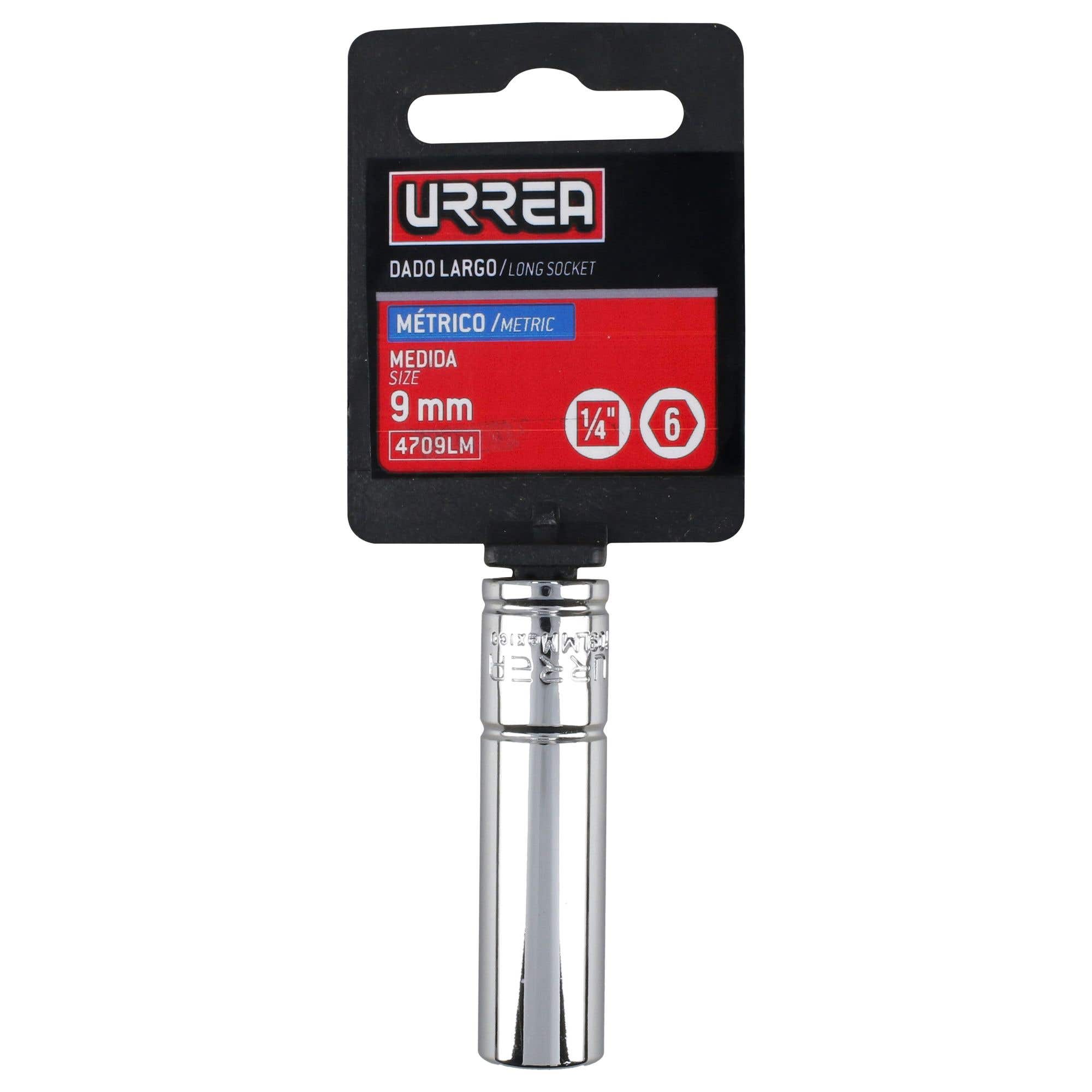 "Dado lgo 1/4"" 6pt 14mm" (TWS-4714LM) - URREA