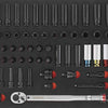 Carro de herramientas Force Serie Jumbo de 8 cajones con incrustaciones de espuma 531pc