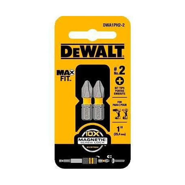 Set de puntas cruz PH1 magnéticas 2 piezas Dewalt