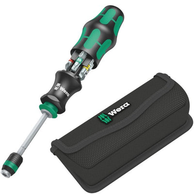 Set Destornillador Kraftform portapuntas 1/4"con bolso Kompakt 20 Tool Wera