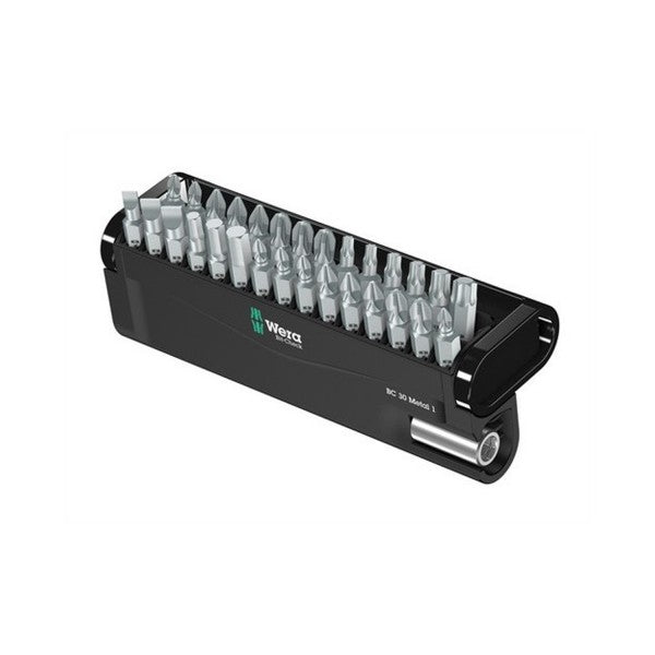 Set puntas Wood 1 1/4 con estuche 30 piezas Wera