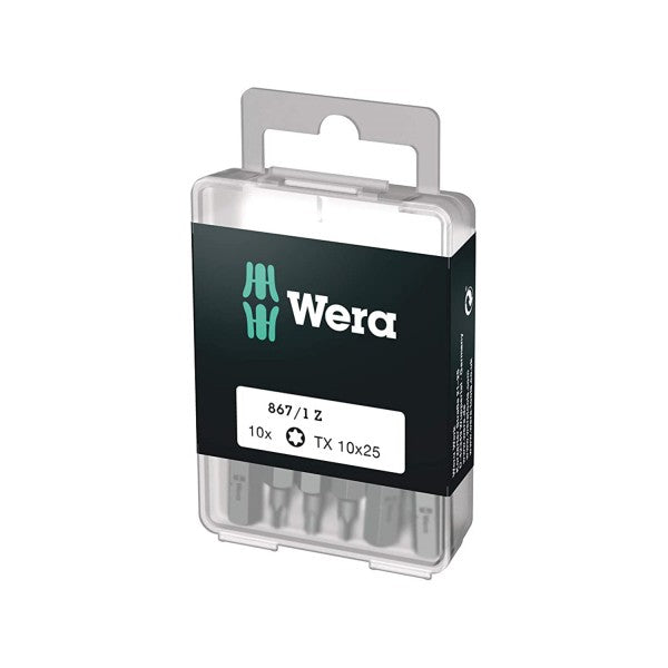 Set puntas Torx interior 10x25 mm 867/1 10 piezas Wera