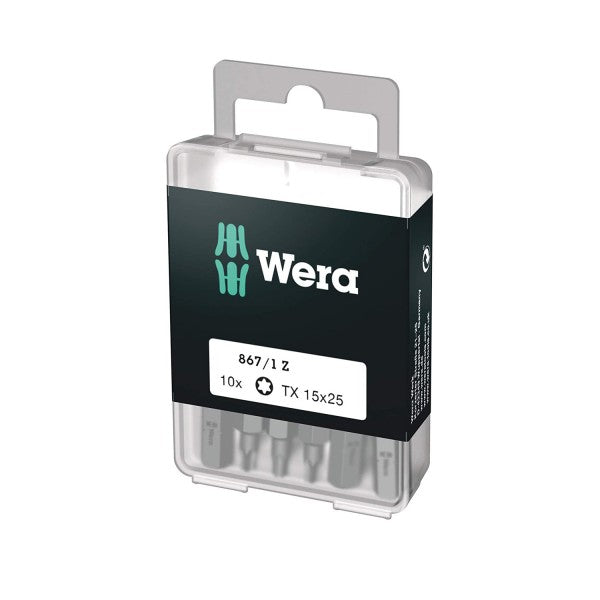 Set puntas Torx interior 15x25 mm 867/1 10 piezas Wera