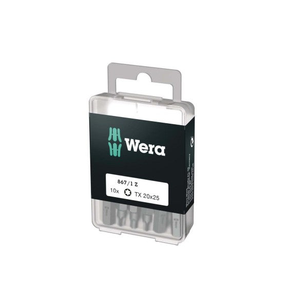 Set puntas Torx interior 20x25 mm 867/1 10 piezas Wera