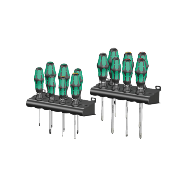 Set destornilladores Kraftform 14 piezas con bandejas Wera