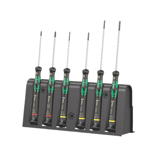 Set de Micro destornilladores Kraftform 2035/6 A 6 piezas Wera