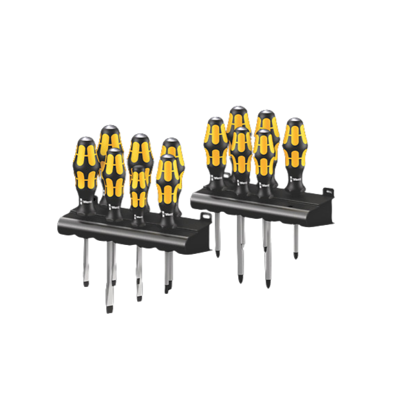 Set destornilladores Kraftform Big Pack 900 13 piezas con bandejas Wera