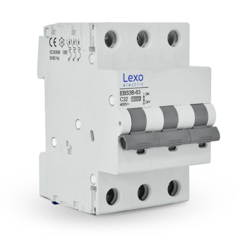 INTERRUPTOR AUTOMÁTICO 3X32A CURVA C 10KA
