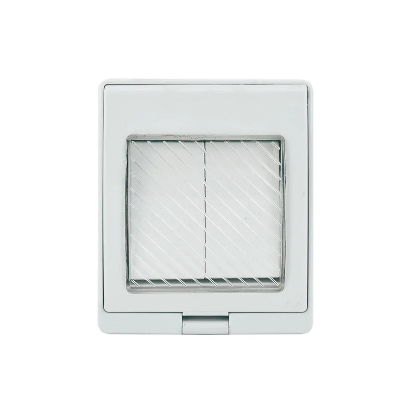 Hydrobox con interruptor doble (9/15) 10A 250V, blanco